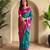 Rama green art silk  woven saree