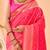 Pink art silk  woven saree