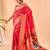 Red art silk  woven saree