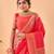 Red art silk  woven saree
