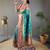 Rama green art silk  woven saree