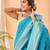 Sky blue art silk  woven saree