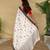 White art silk  woven saree