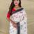 White art silk  woven saree