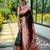 Black art silk  woven saree