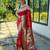 Red art silk  woven saree