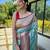 Sky blue art silk  woven saree