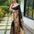 Black art silk  woven saree