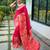 Pink art silk  woven saree