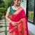 Pink art silk  woven saree