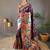 Wine art silk  woven saree