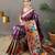 Wine art silk  woven saree