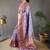 Lavender art silk  woven saree