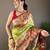 Mehendi art silk  woven saree