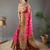 Pink art silk  woven saree