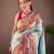 Sky blue art silk  woven saree