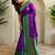 Purple art silk  woven saree