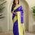 Royal blue art silk  woven saree