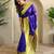 Royal blue art silk  woven saree