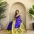 Royal blue art silk  woven saree