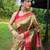 Black art silk  woven saree