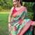Green art silk  woven saree