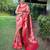 Red art silk  woven saree