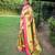 Lemon art silk  woven saree