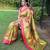 Lemon art silk  woven saree