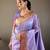 Lavender art silk  woven saree