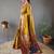 Mustard art silk  woven saree