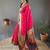 Pink art silk  woven saree