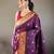Wine art silk  woven saree