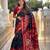 Black art silk  woven saree