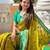 Lemon art silk  woven saree