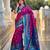 Pink art silk  woven saree