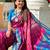 Pink art silk  woven saree
