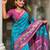 Sky blue art silk  woven saree