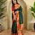 Green art silk  woven saree