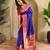 Magenta art silk  woven saree