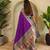 Purple art silk  woven saree