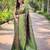 Green art silk  woven saree