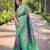 Light green art silk  woven saree