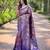 Purple art silk  woven saree