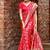Pink art silk  woven saree