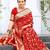 Red art silk  woven saree
