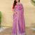 Onion pink art silk  woven saree