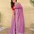 Onion pink art silk  woven saree
