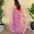 Baby pink art silk  woven saree