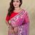 Baby pink art silk  woven saree